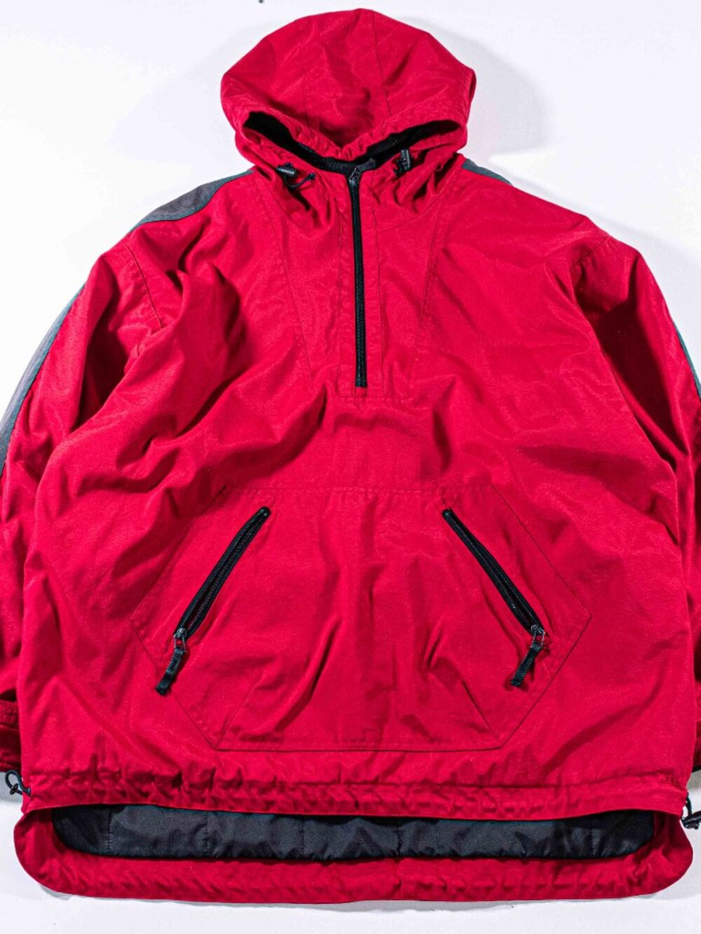 Vintage GAP Fleece Lined Anorak Jacket Mens XL Hooded Pullover 90s Gorpcore Coat